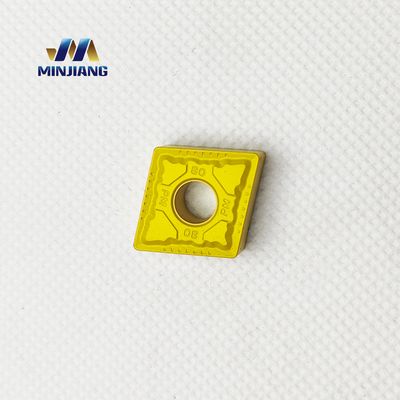 Rhombus 80° Dış ve İç İşlem PVD CVD Düzenli Polygon Tungsten Karbid CNC Kesme Araçları Metal Döviz için